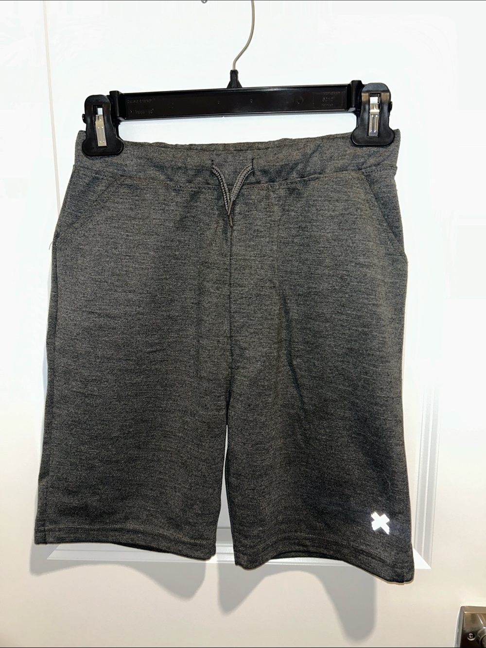 Boys Size 12 Kenneth Cole Charcoal Gray Athletic Drawstring Shorts